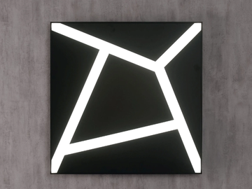 STRIPES - Ceiling lamp / wall lamp in aluminum and PMMA by Olé Lighting - view 2